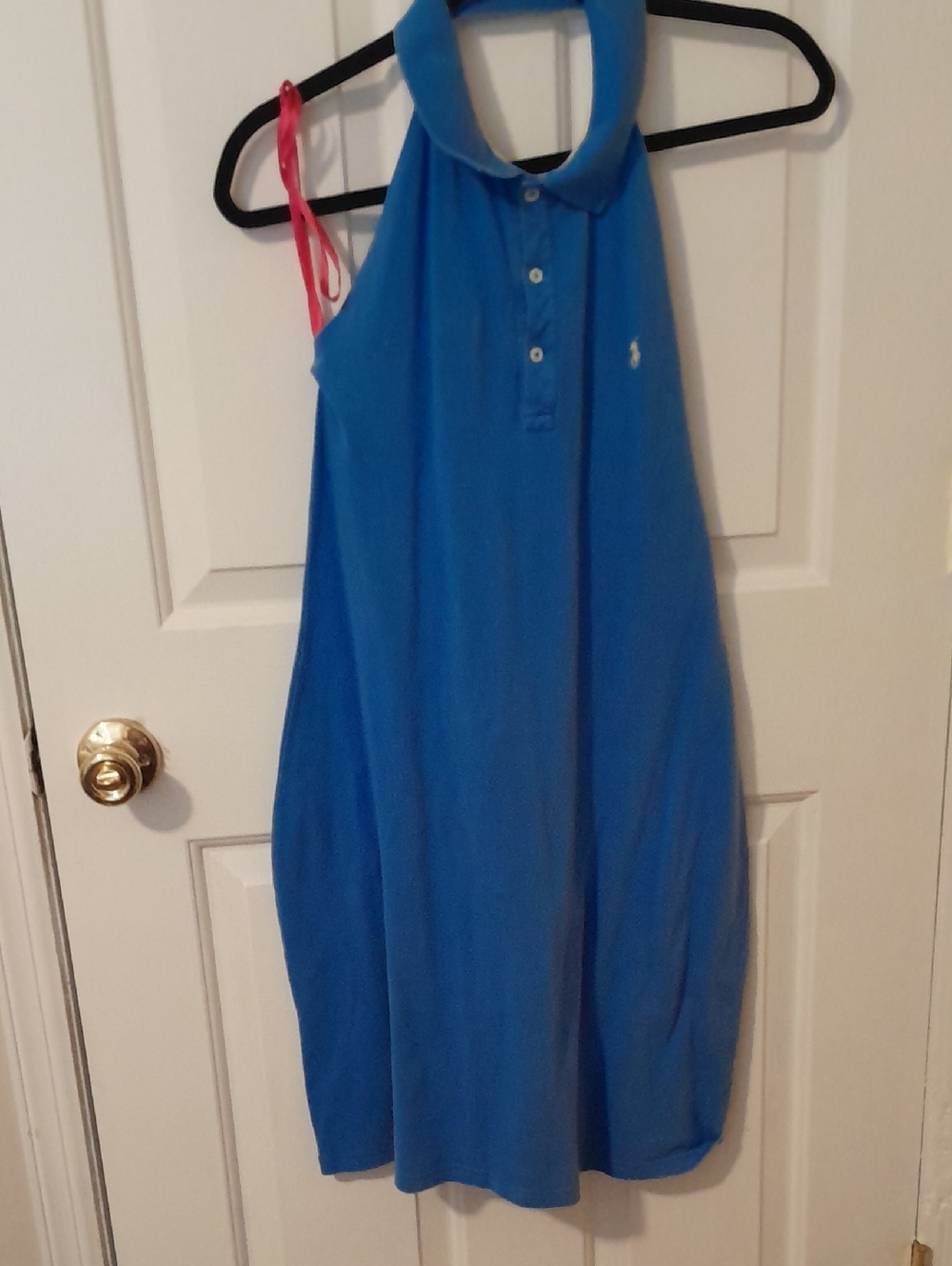Ralph Lauren Blue Halter Polo Dress